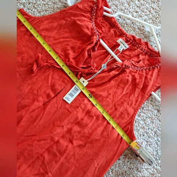 Max Studio orange Embroidered Notched Neck Tank Dress - Picture 5 of 14